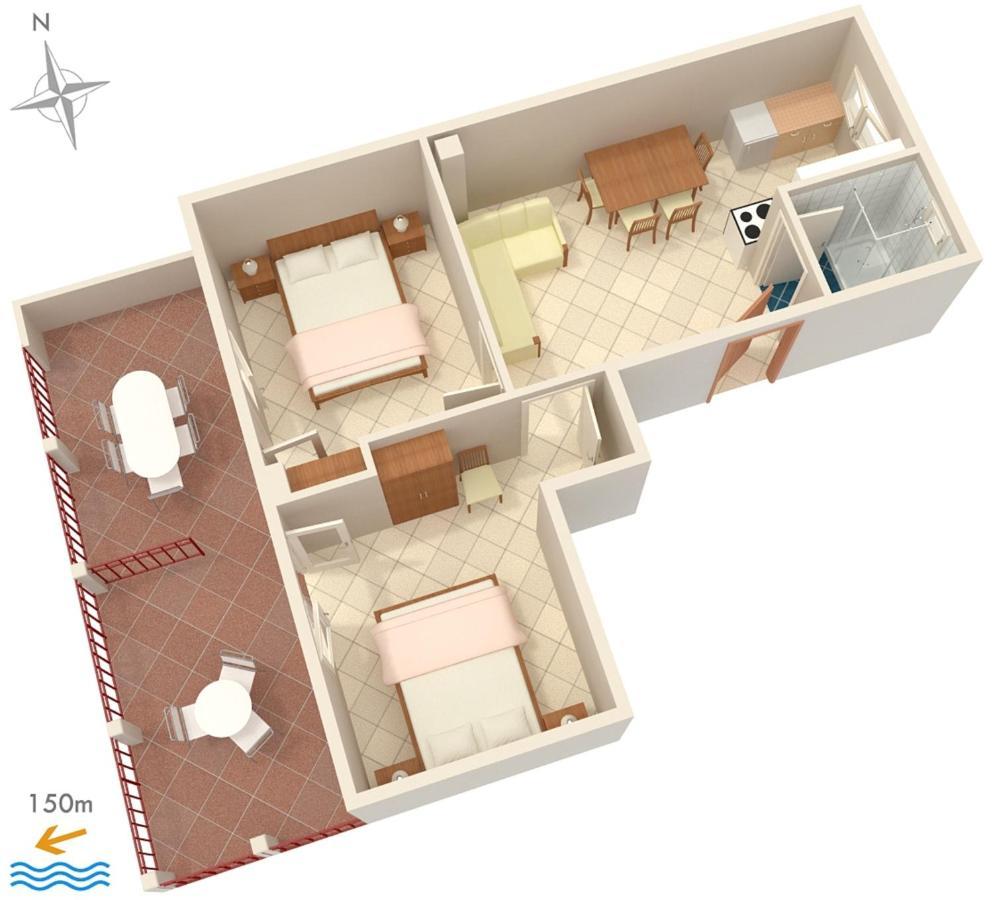 Apartments By The Sea Okrug Gornji, Ciovo - 1069 تروغير المظهر الخارجي الصورة